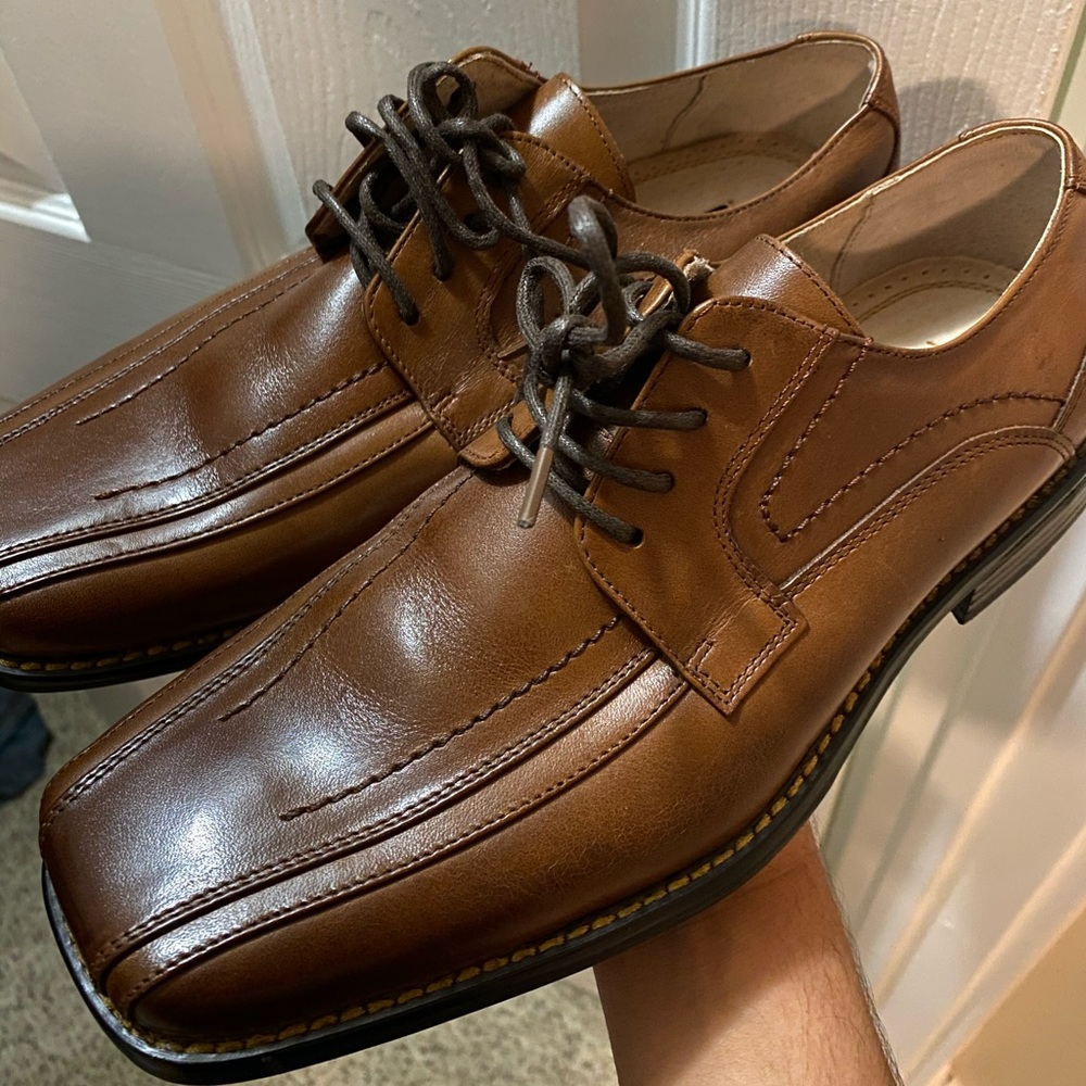 Casual brown dress shoes
